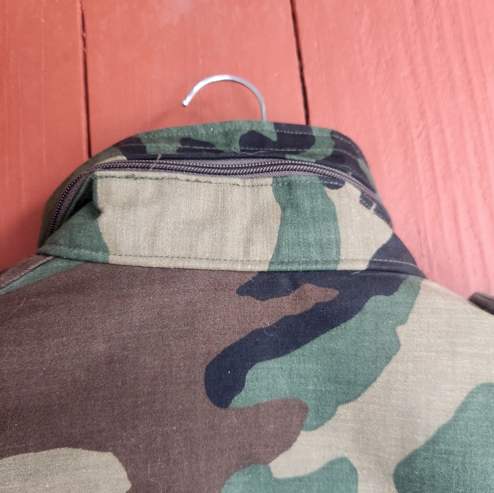Vintage Cold Weather Mens Jacket Medium Camo Hunting Liner USA Morgan America Co - Picture 15 of 16